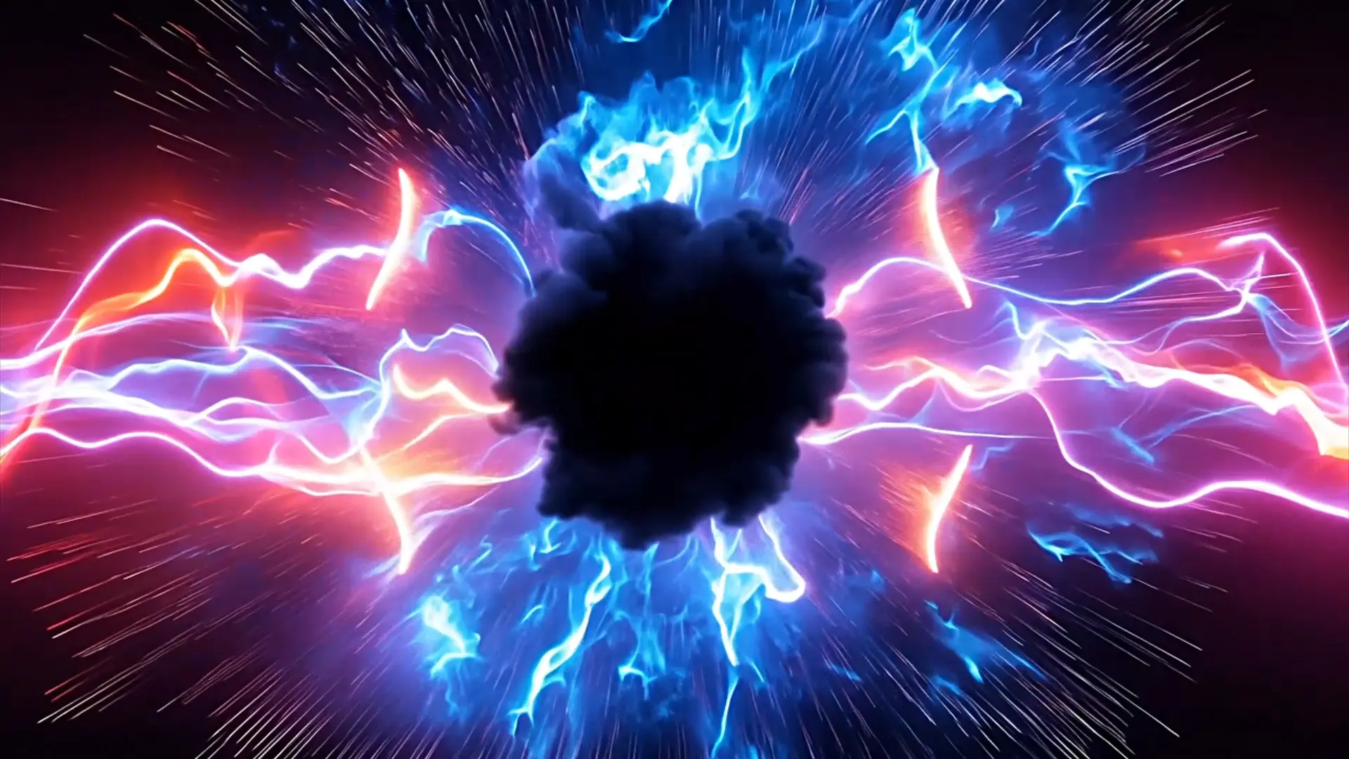 Thunderous Light Burst Background for Logo Animation